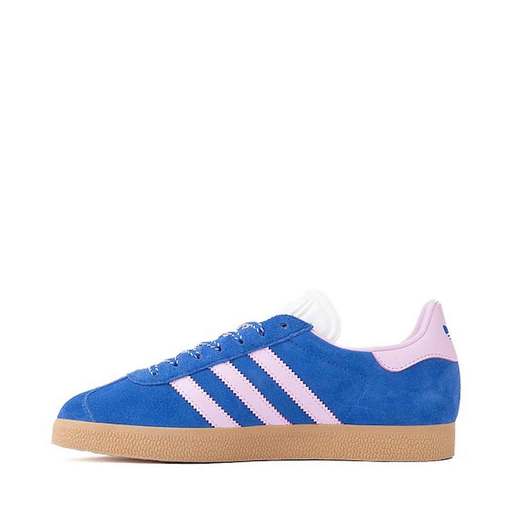 Womens adidas Gazelle Athletic Shoe - Blue / Orchid Fusion Gum