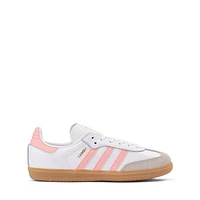 adidas Samba OG Athletic Shoe - Big Kid White / Semi Pink Spark Gum