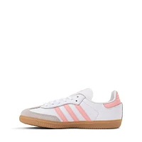 adidas Samba OG Athletic Shoe - Big Kid White / Semi Pink Spark Gum