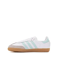 adidas Samba OG Athletic Shoe - Big Kid White / Semi Flash Aqua Gum