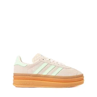 adidas Gazelle Bold Athletic Shoe - Big Kid Wonder White / Green