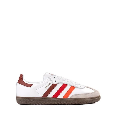 adidas Samba OG Athletic Shoe - Big Kid White / Bright Red Better Scarlet
