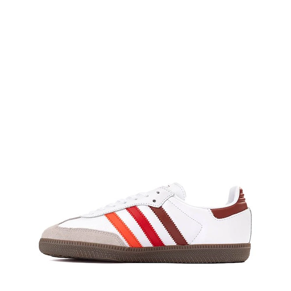 adidas Samba OG Athletic Shoe - Big Kid White / Bright Red Better Scarlet