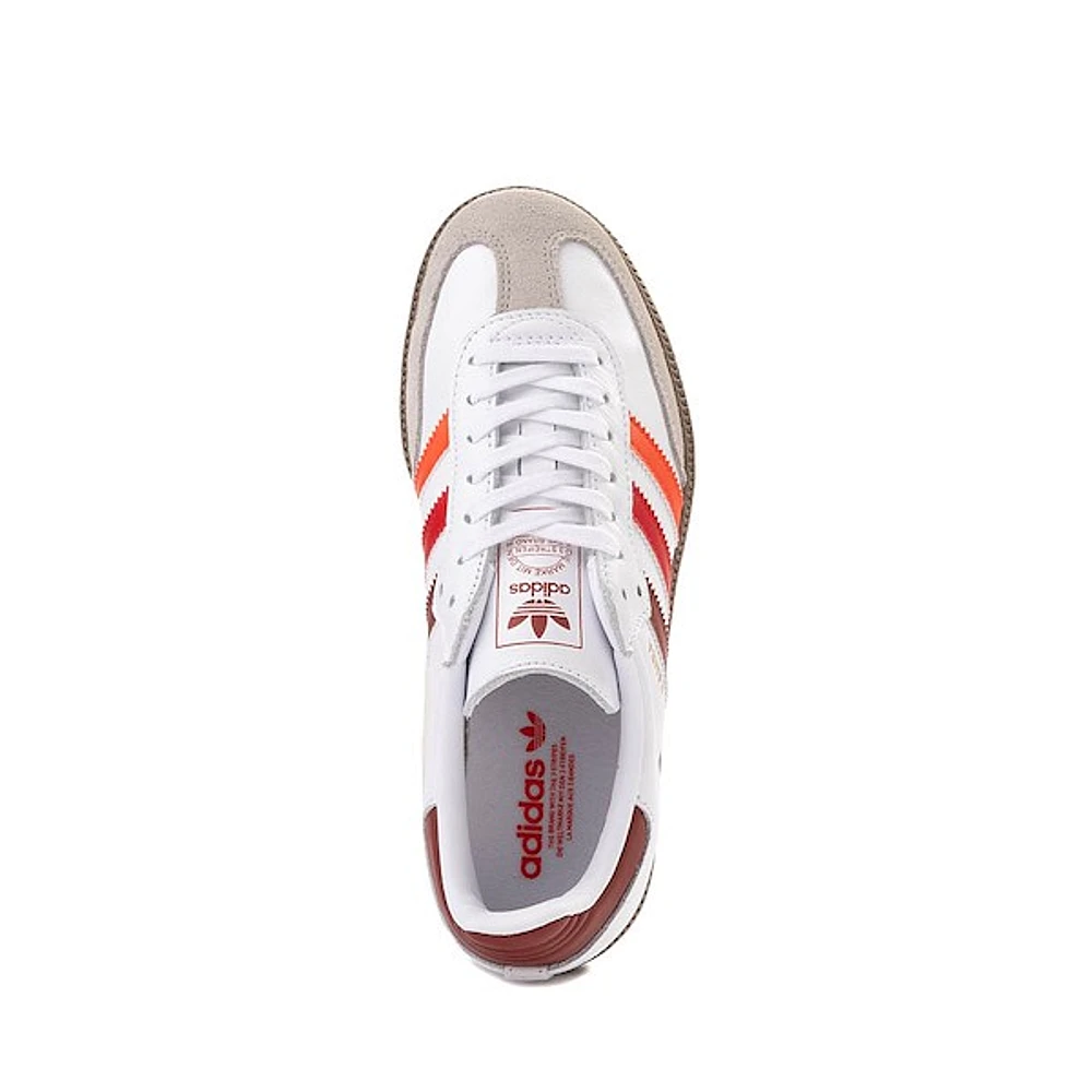 adidas Samba OG Athletic Shoe - Big Kid White / Bright Red Better Scarlet