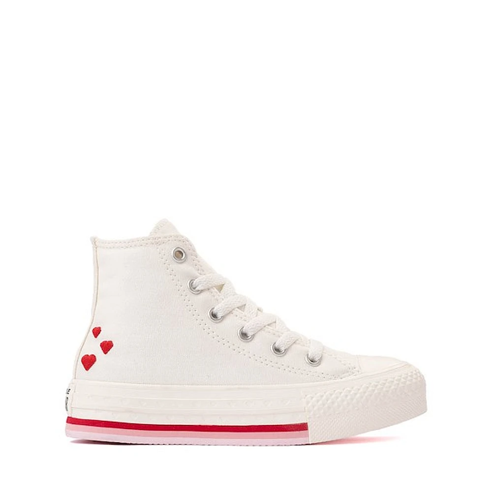 Converse Chuck Taylor All Star Lift Love Me Lots High-Top Sneaker - Little Kid White