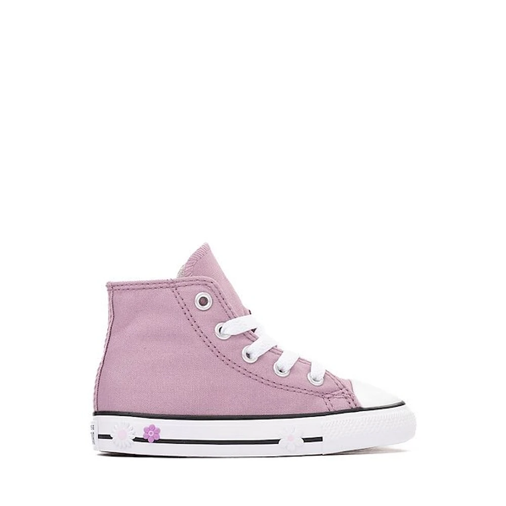 Converse Chuck Taylor All Star Flower High-Top Sneaker - Baby / Toddler Orchid