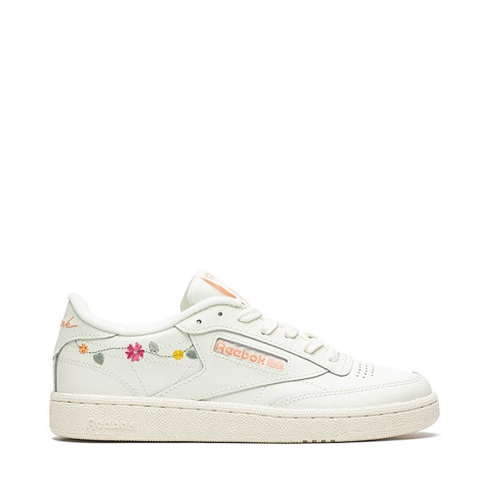 Chaussure athlétique Reebok Club C 85 Daisy pour femmes - Ivoire / Rose Orange