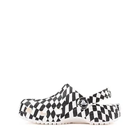 Crocs Classic Warped Checker Clog - Little Kid / Big White Black