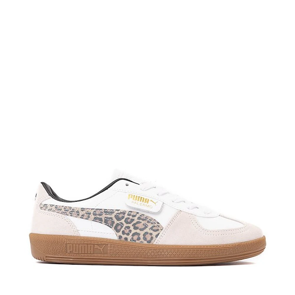 PUMA Palermo Leo Athletic Shoe - White / Leopard