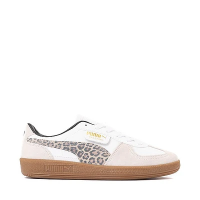 Chaussure athlétique PUMA Palermo Leo pour femmes - Blanche / Léopard