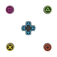 Crocs Jibbitz&trade Game Controller Shoe Charms 5 Pack - Multicolor
