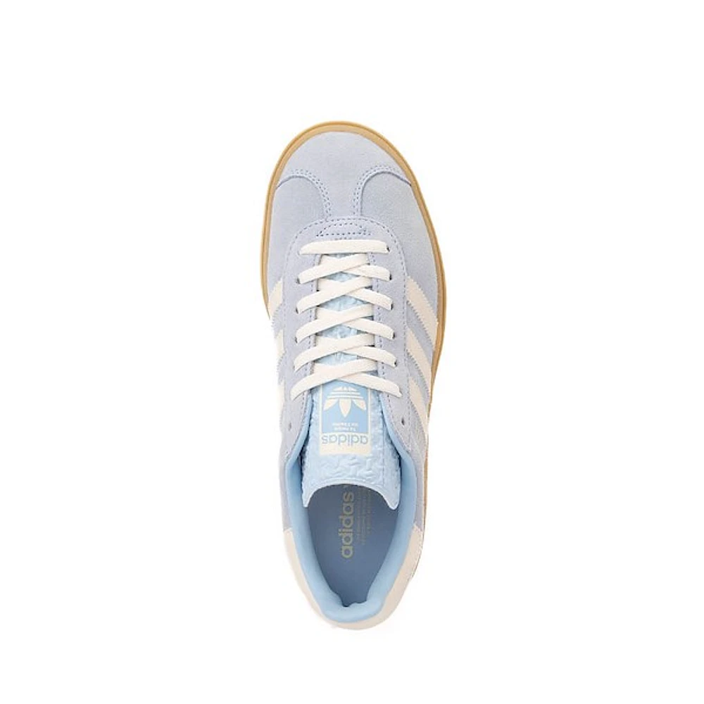 Chaussure athlétique adidas Gazelle Bold pour femmes - Bleu pâle / Crème Gomme