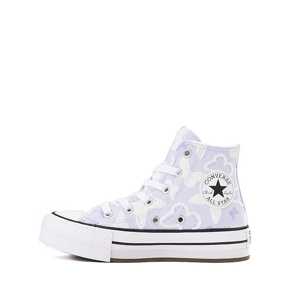 Basket montante Converse Chuck Taylor All Star Lift à motif de papillons - Enfants Mauve pâle