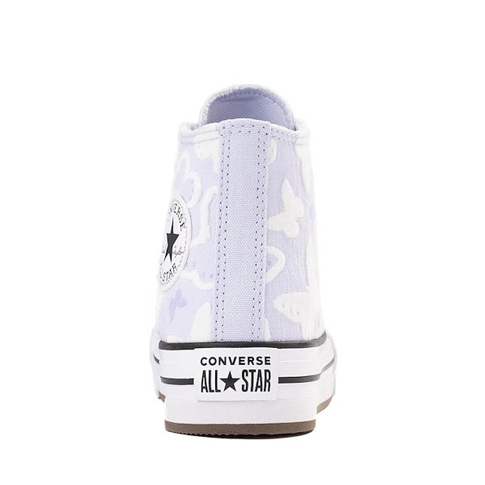 Basket montante Converse Chuck Taylor All Star Lift à motif de papillons - Enfants Mauve pâle
