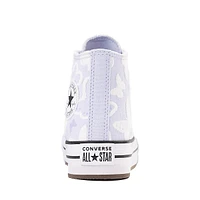 Basket montante Converse Chuck Taylor All Star Lift à motif de papillons - Enfants Mauve pâle