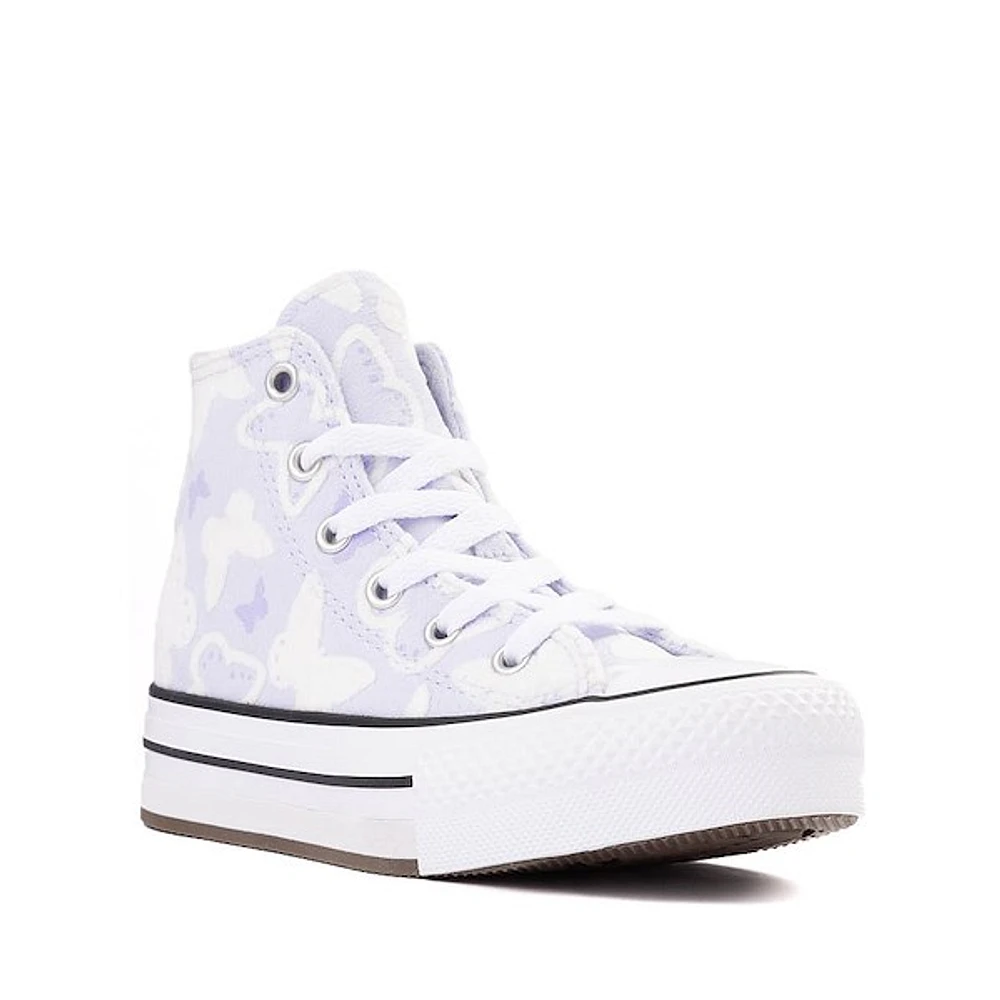 Basket montante Converse Chuck Taylor All Star Lift à motif de papillons - Enfants Mauve pâle