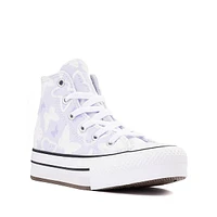 Basket montante Converse Chuck Taylor All Star Lift à motif de papillons - Enfants Mauve pâle