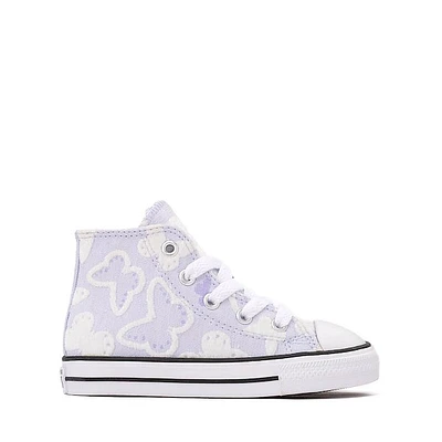 Converse Chuck Taylor All Star High-Top Flocked Butterflies Sneaker - Baby / Toddler Blueberry Ice
