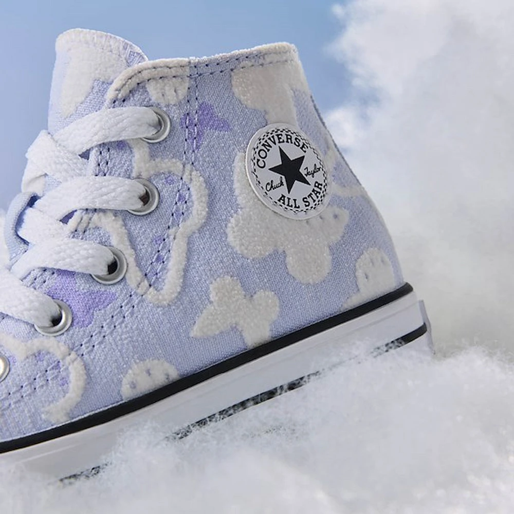 Basket montante Converse Chuck Taylor All Star à motif de papillons - Bébés / Tout-petits Mauve pâle