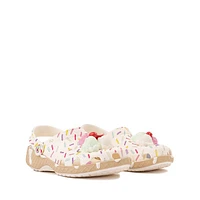 Crocs Classic Ice Cream Party Clog - Little Kid / Big White