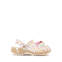 Crocs Classic Ice Cream Party Clog - Baby / Toddler White