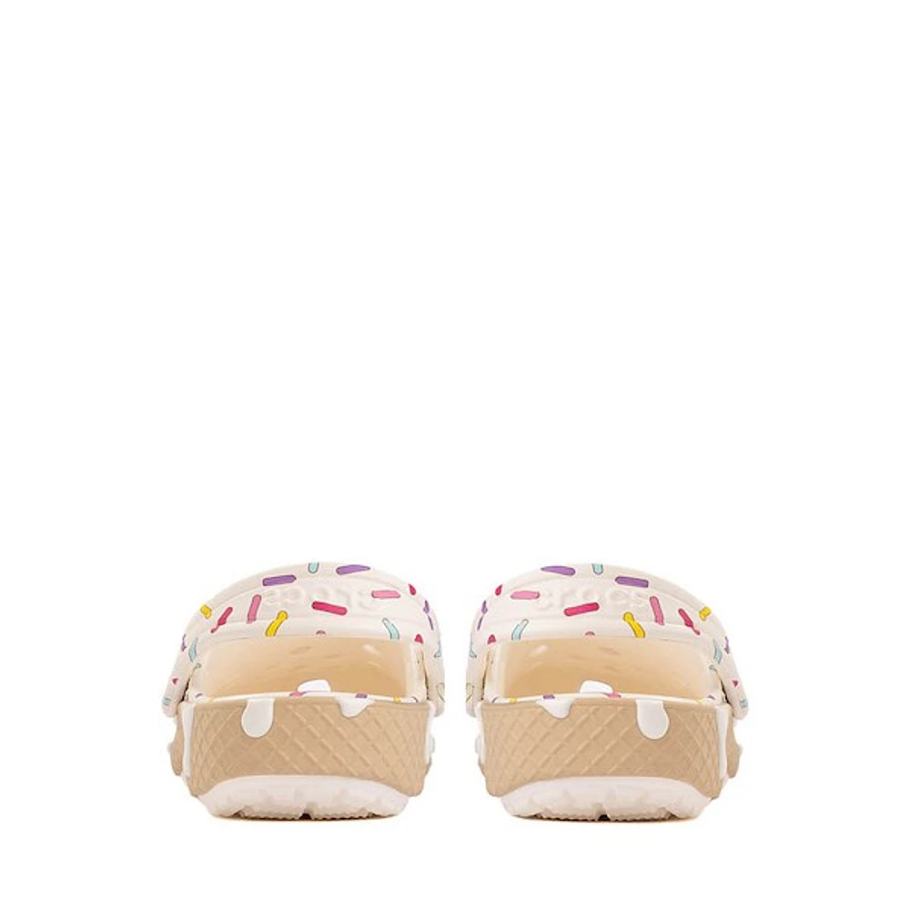 Crocs Classic Ice Cream Party Clog - Baby / Toddler White
