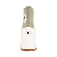 Chaussure montante à talon Converse Chuck 70 De Luxe - Vert militaire / Blanche