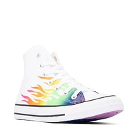 Basket montante Converse Pride Chuck Taylor All Star - Blanche / Flamme arc-en-ciel