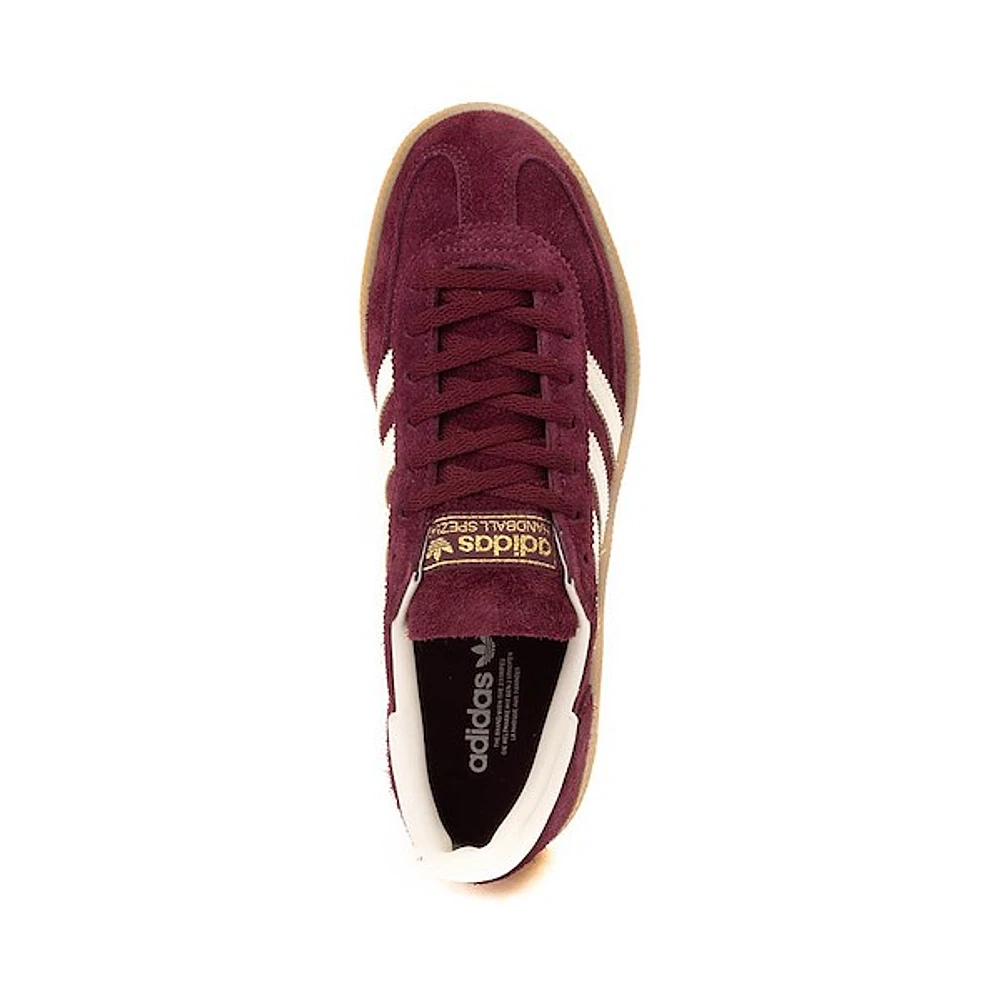 Womens adidas Handball Spezial Athletic Shoe - Maroon / Cream White Gold Metallic