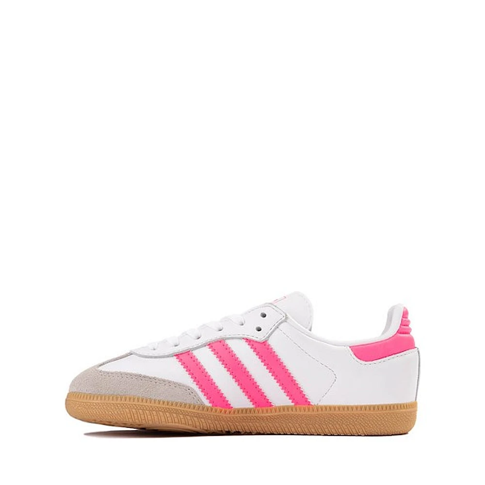 adidas Samba OG Athletic Shoe - Little Kid White / Lucid Pink