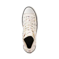 Womens Converse Chuck Taylor All Star Lift High-Top Sneaker - Egret / Floral