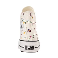 Womens Converse Chuck Taylor All Star Lift High-Top Sneaker - Egret / Floral