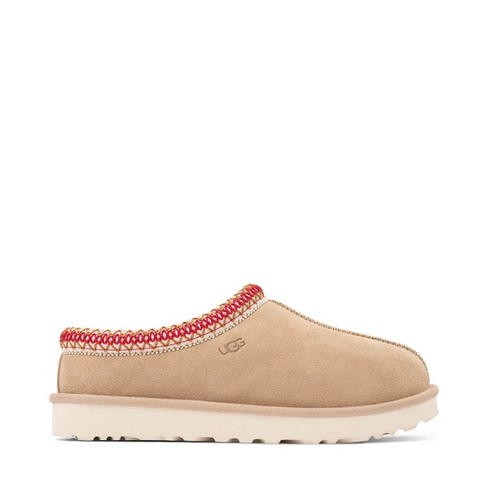 Womens UGG® Tasman II Slipper - Sand / Dark Cherry