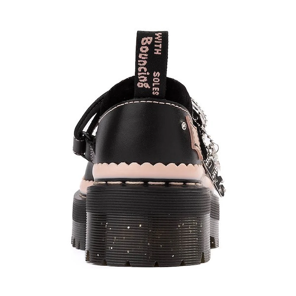 Womens Dr. Martens Kemsley Mary Jane Casual Shoe - Black / Powder Pink