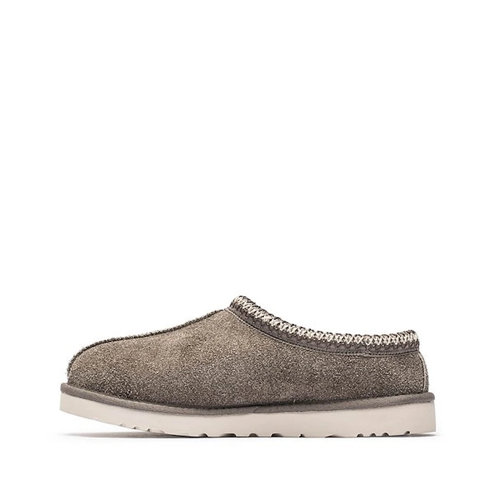 Mens UGG® Tasman Shaggy Suede Slipper - Smoke Plume