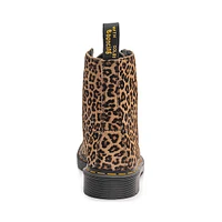 Botte Dr. Martens 1460 à 8 œillets Leopard - Brun clair