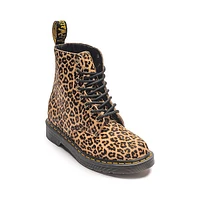 Botte Dr. Martens 1460 à 8 œillets Leopard - Brun clair