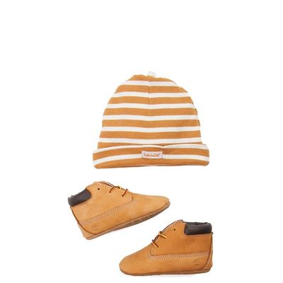 Timberland Boot and Hat Set - Baby - Wheat