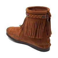 Womens Minnetonka Back Zip Boot - Chestnut