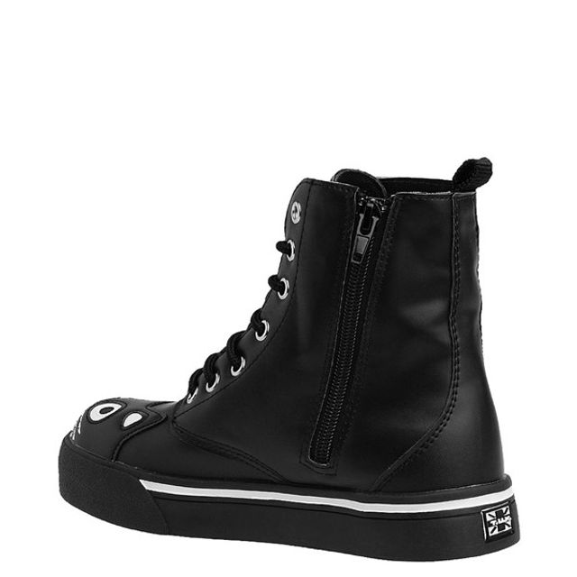 T.U.K. Womens Kitty Sneaker Boot Black