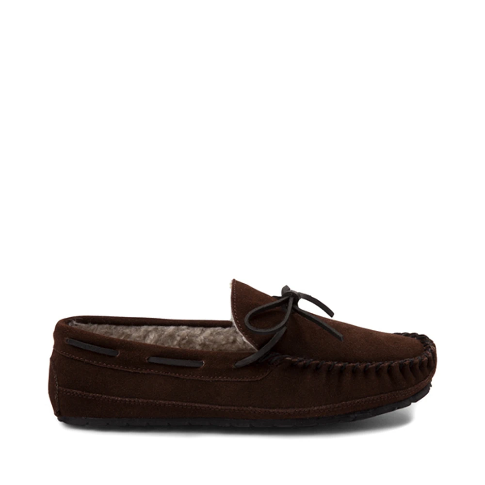 Mens Minnetonka Casey Slipper - Chocolate