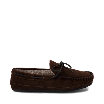 Mens Minnetonka Casey Slipper - Chocolate