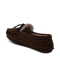 Mens Minnetonka Casey Slipper - Chocolate