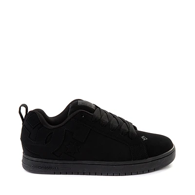 Mens DC Court Graffik Skate Shoe - Black Monochrome