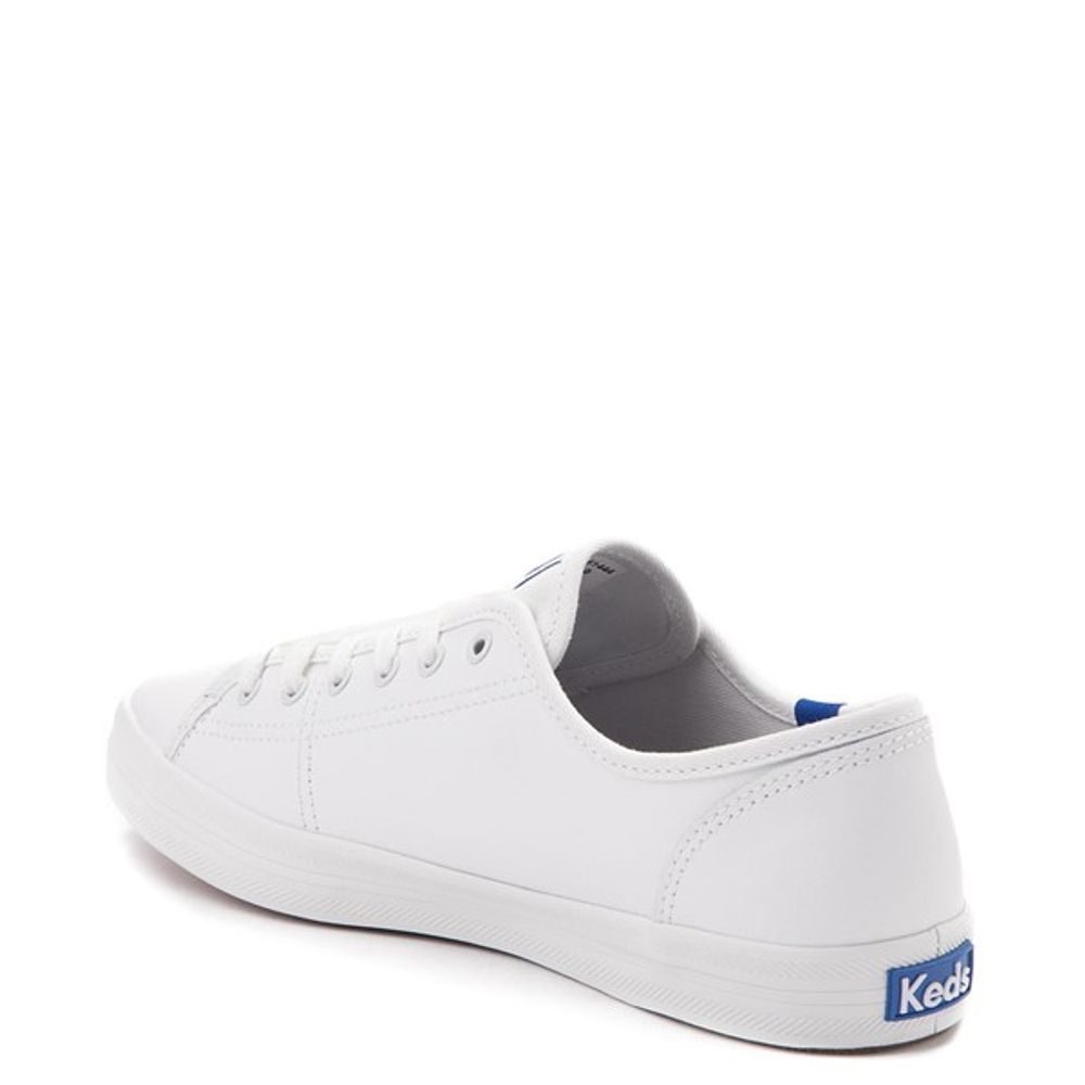 Womens Keds Kickstart Leather Casual Shoe - White / Blue