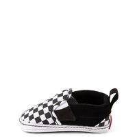 Vans Slip-On V Checkerboard Crib Shoe - Baby - Black / White