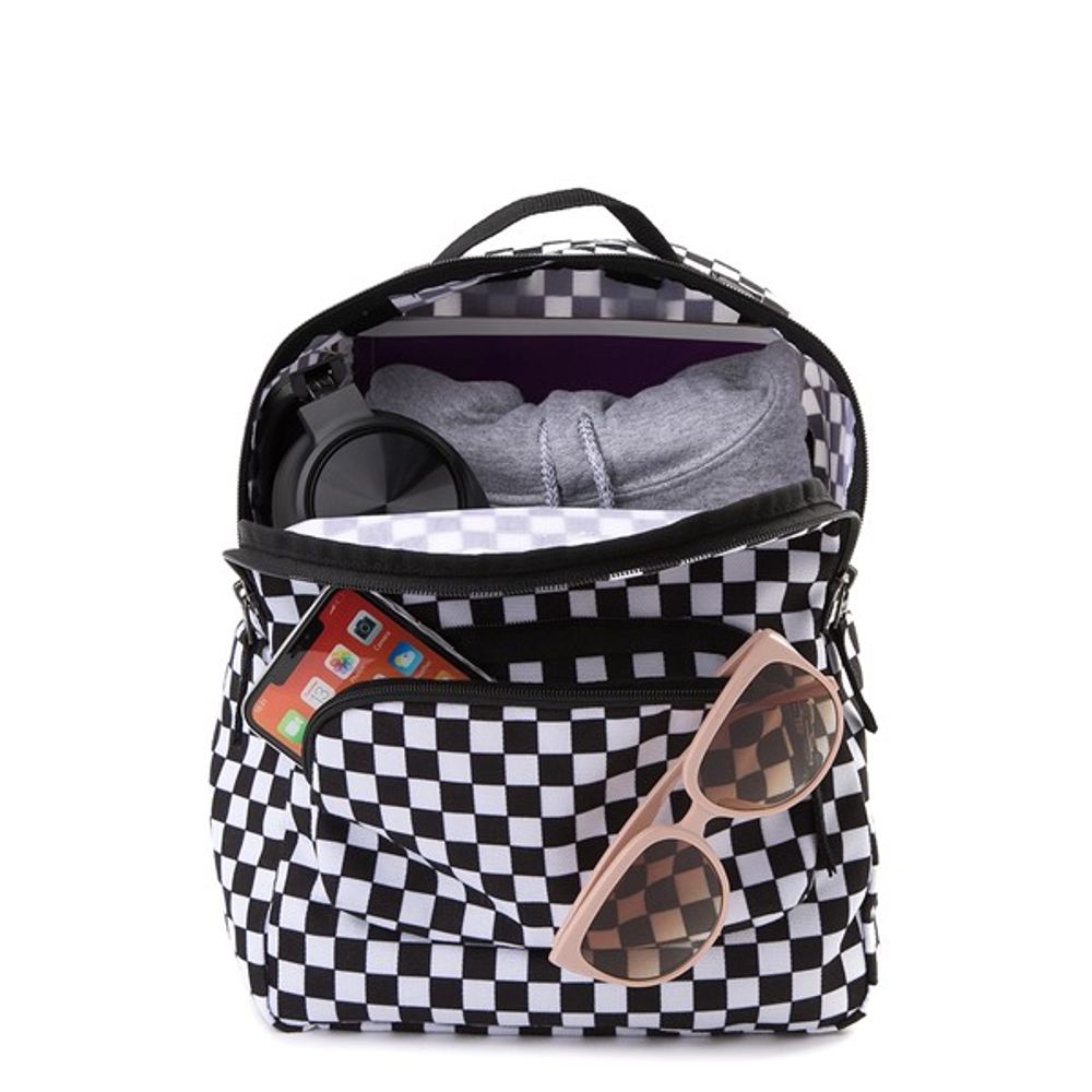 Vans Off the Wall Mini Checkered Backpack - Black / White