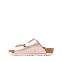 Birkenstock Arizona Slide Sandal - Little Kid / Big Electric Metallic Copper