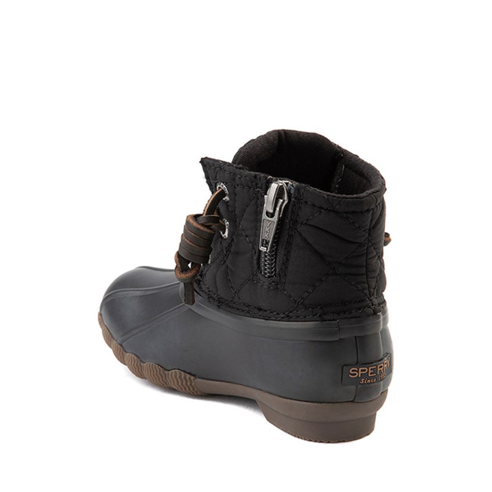 Sperry Top-Sider Saltwater Quilted Nylon Duck Boot - Toddler / Little Kid - Black