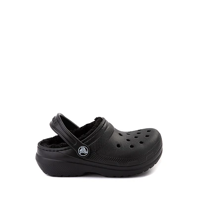 Crocs Classic Fuzz-Lined Clog - Baby / Toddler Black